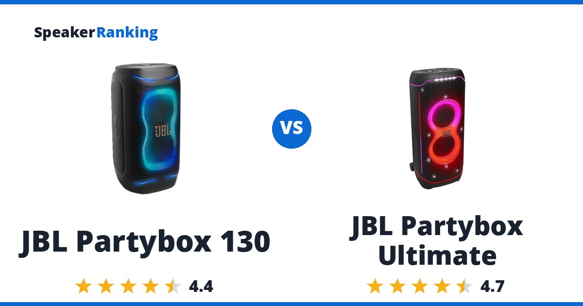 JBL Partybox 130 vs JBL Partybox Ultimate