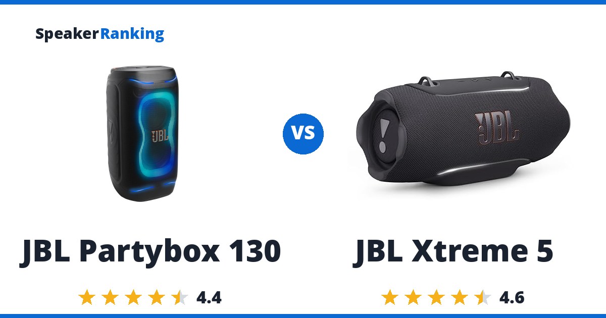 JBL Partybox 130 vs JBL Xtreme 5