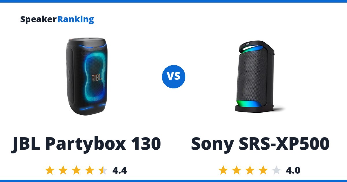 JBL Partybox 130 vs Sony SRS-XP500