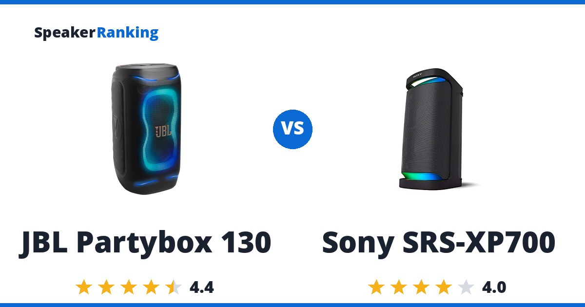 JBL Partybox 130 vs Sony SRS-XP700