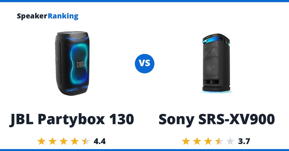 JBL Partybox 130 vs Sony SRS-XV900
