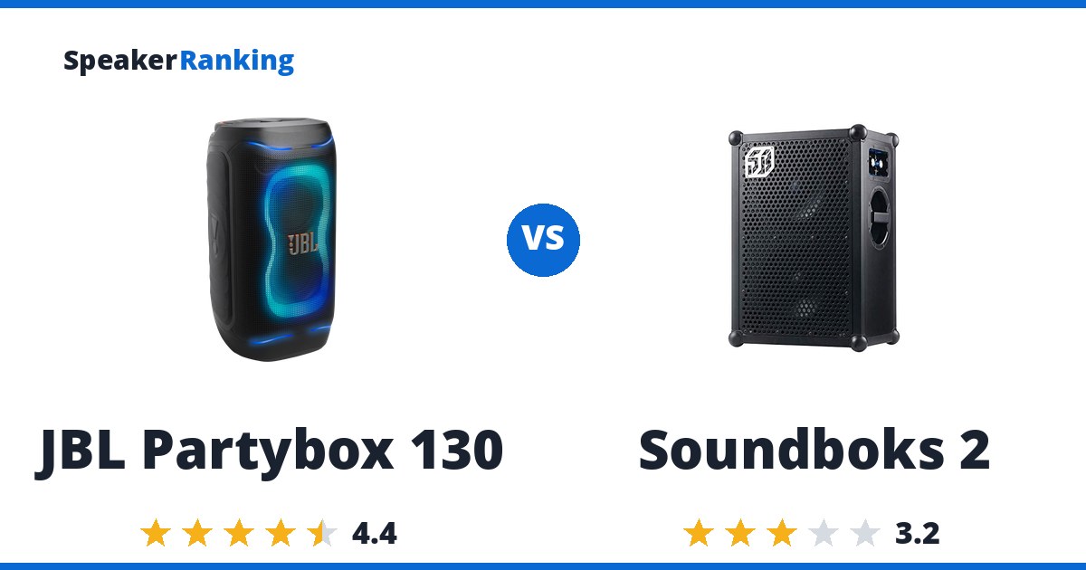 JBL Partybox 130 vs Soundboks 2