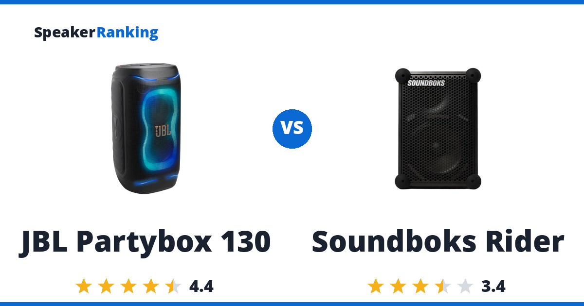 JBL Partybox 130 vs Soundboks Rider
