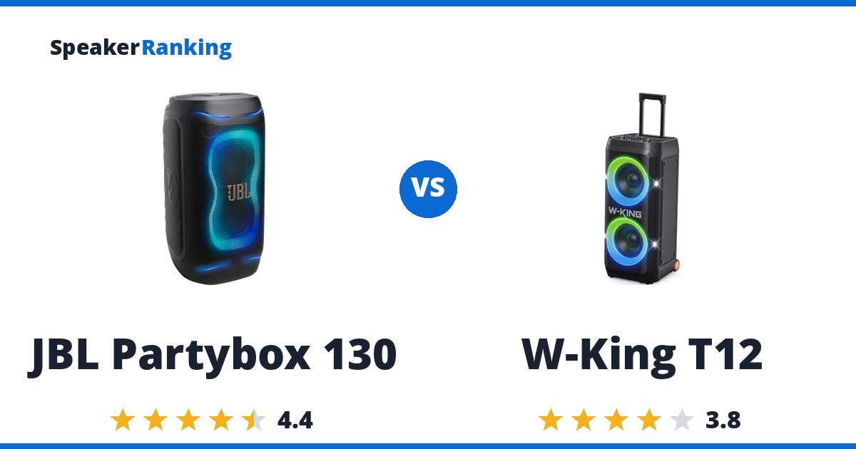 JBL Partybox 130 vs W-King T12