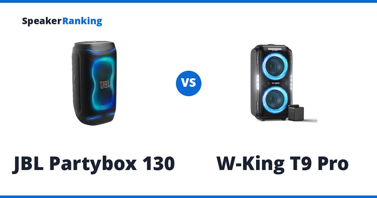 JBL Partybox 130 vs W-King T9 Pro