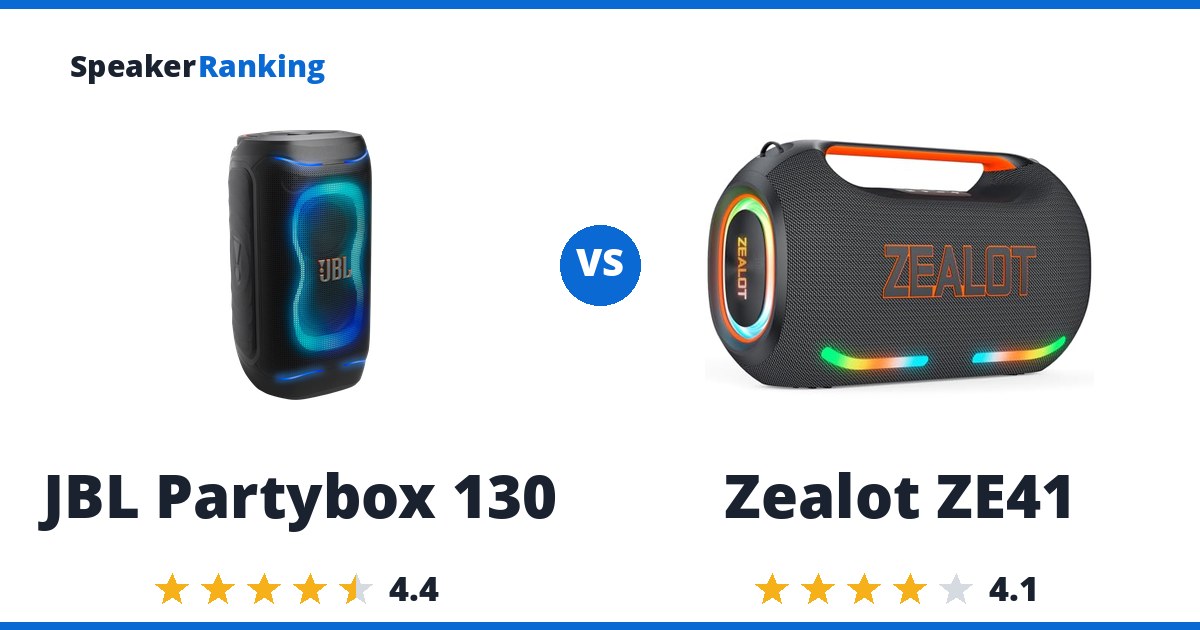 JBL Partybox 130 vs Zealot ZE41