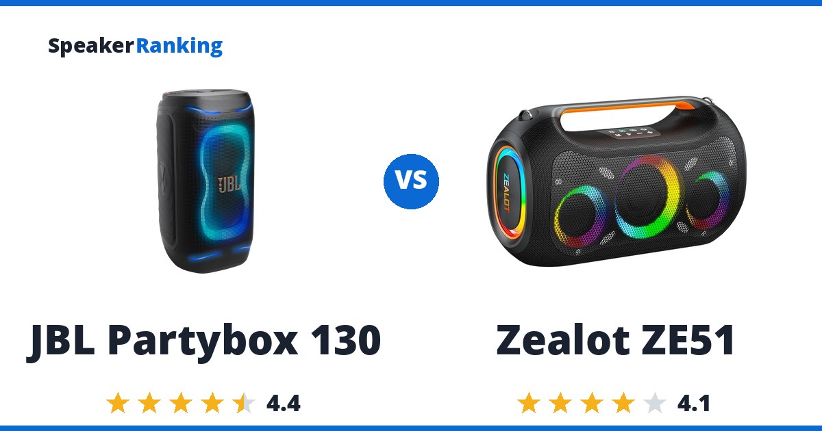 JBL Partybox 130 vs Zealot ZE51
