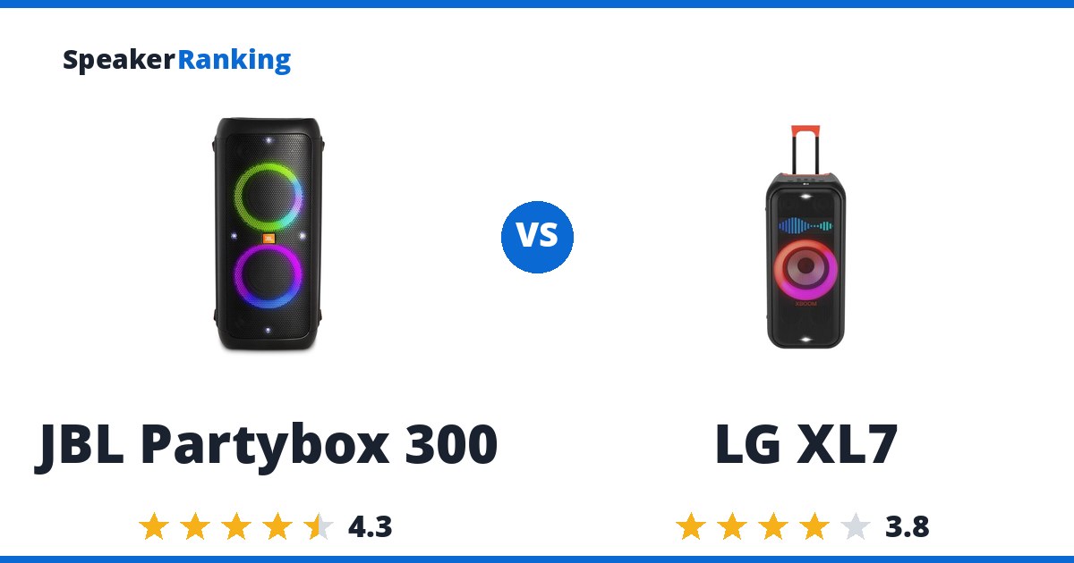 JBL Partybox 300 vs LG XL7