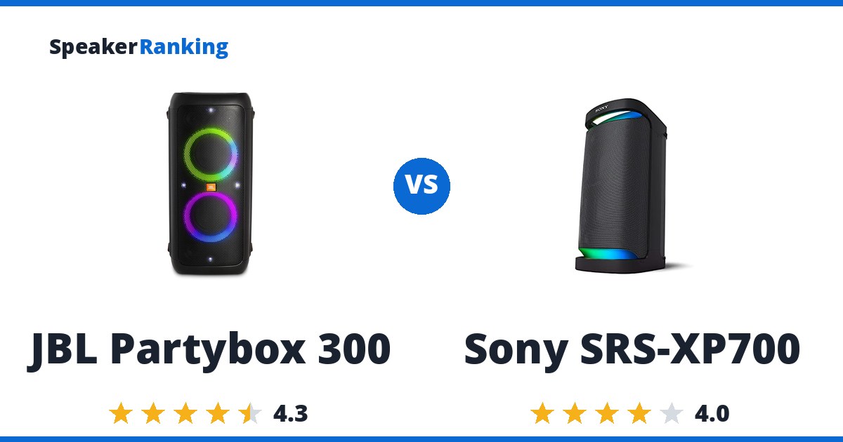 JBL Partybox 300 vs Sony SRS-XP700