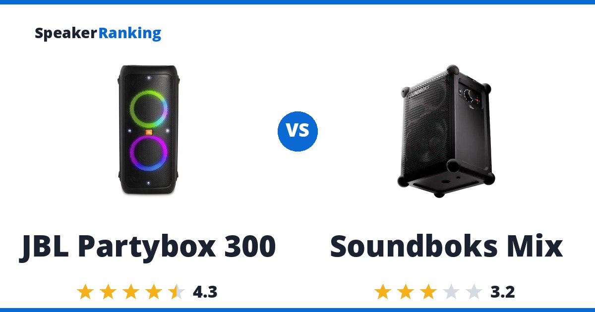 JBL Partybox 300 vs Soundboks Mix