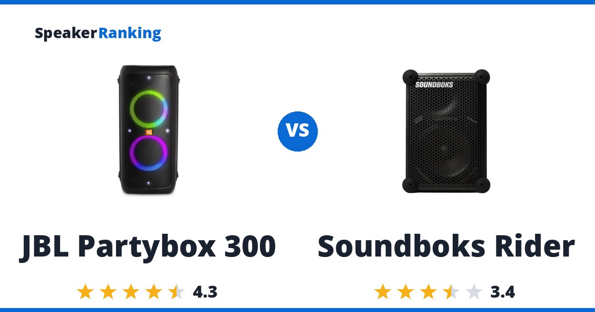 JBL Partybox 300 vs Soundboks Rider
