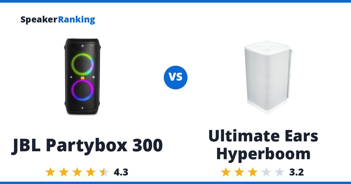 JBL Partybox 300 vs Ultimate Ears Hyperboom