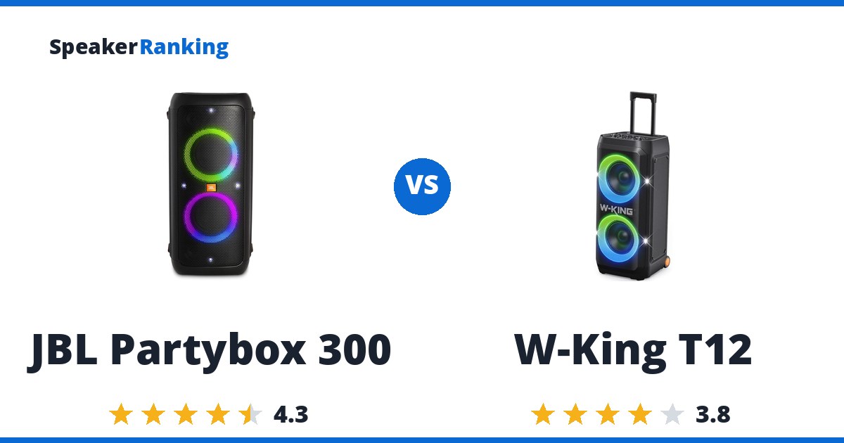 JBL Partybox 300 vs W-King T12