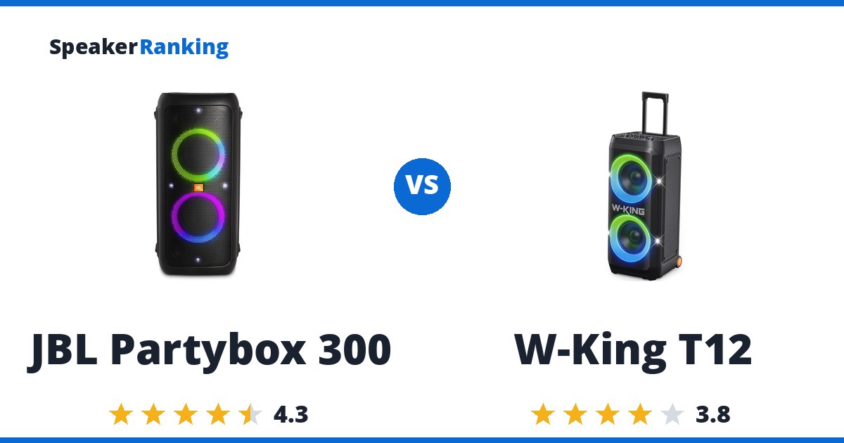 JBL Partybox 300 vs W-King T12