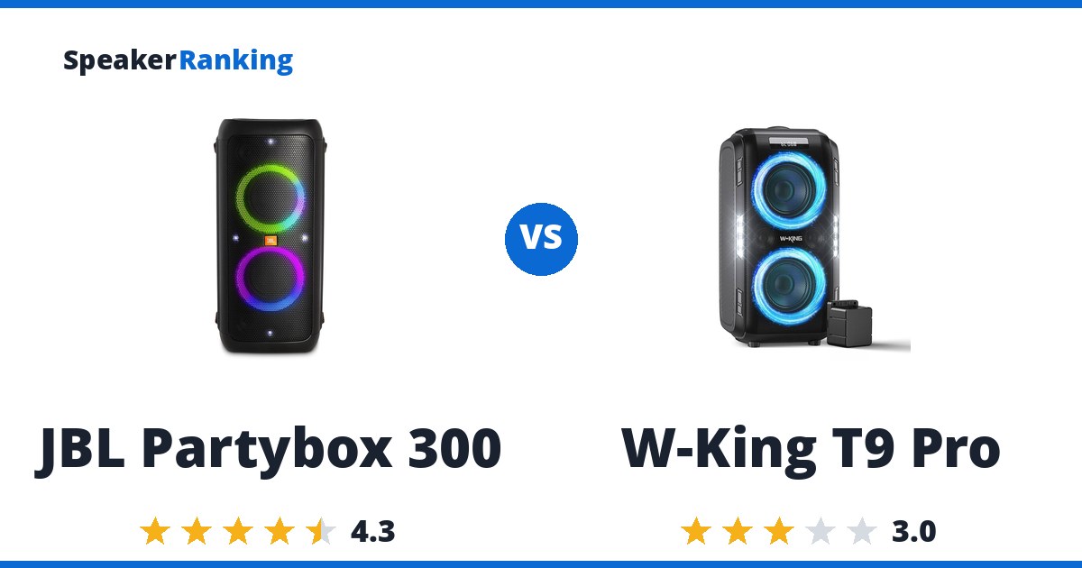 JBL Partybox 300 vs W-King T9 Pro