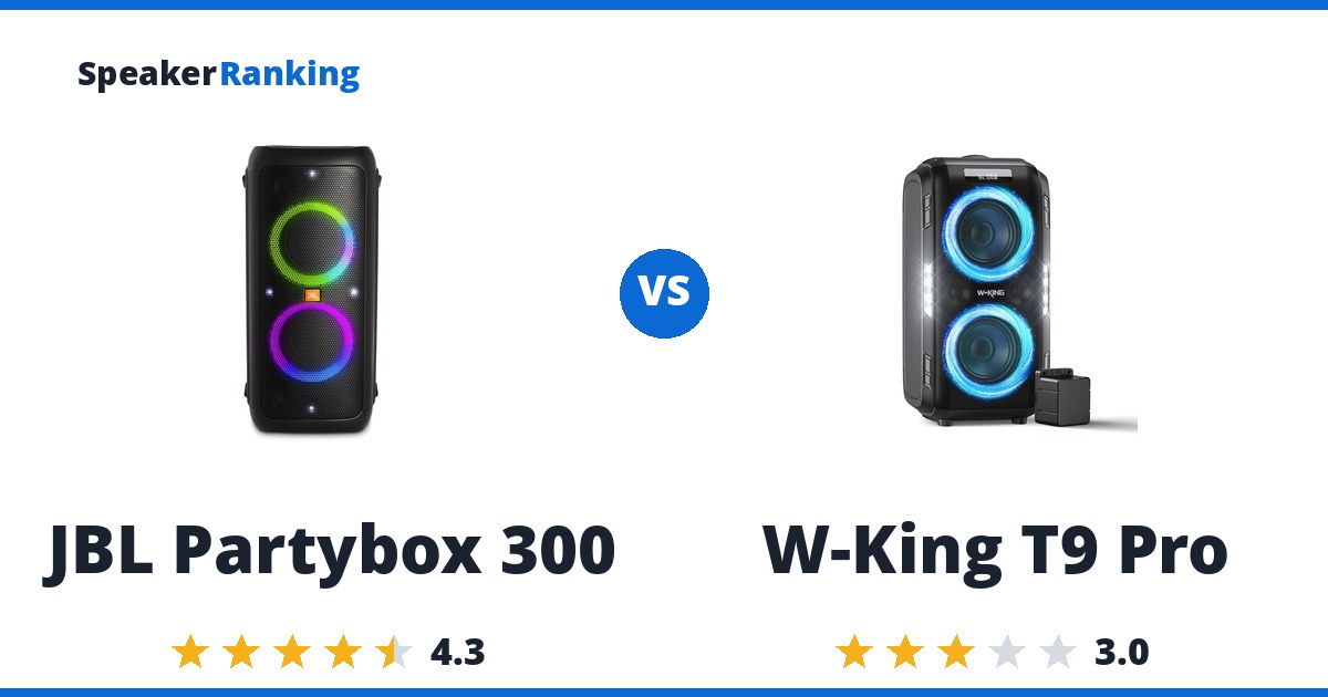JBL Partybox 300 vs W-King T9 Pro