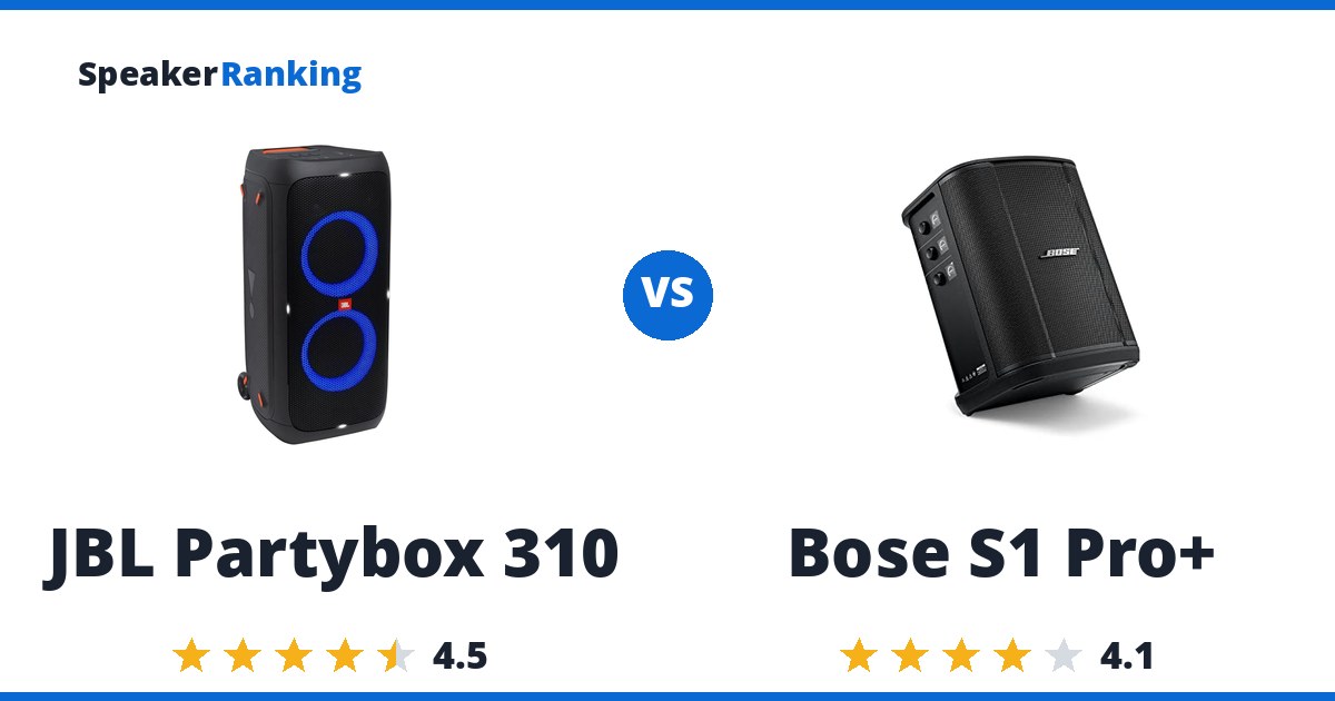 JBL Partybox 310 vs Bose S1 Pro+