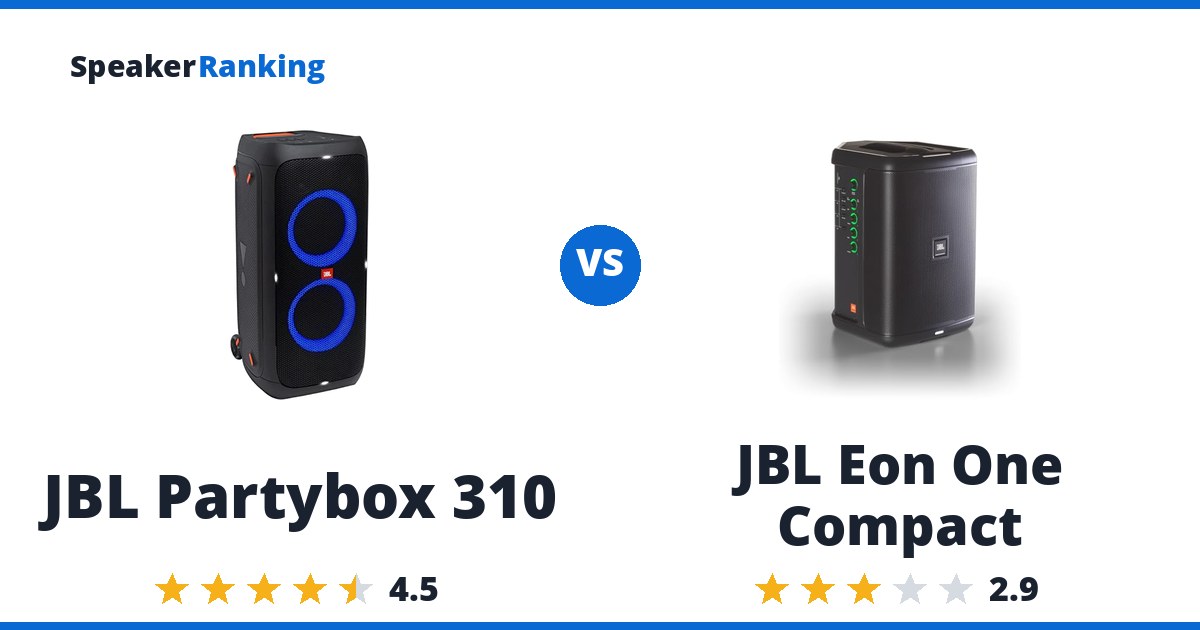 JBL Partybox 310 vs JBL Eon One Compact