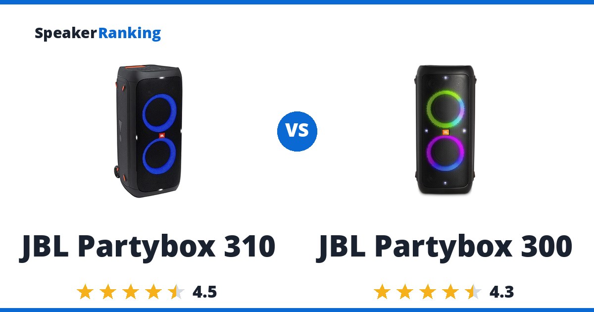 JBL Partybox 310 vs JBL Partybox 300