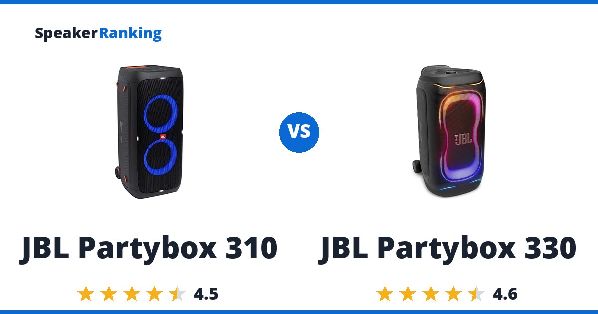 JBL Partybox 310 vs JBL Partybox 330