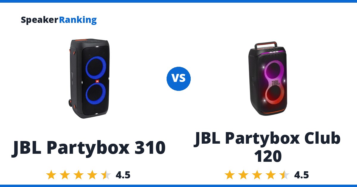 JBL Partybox 310 vs JBL Partybox Club 120
