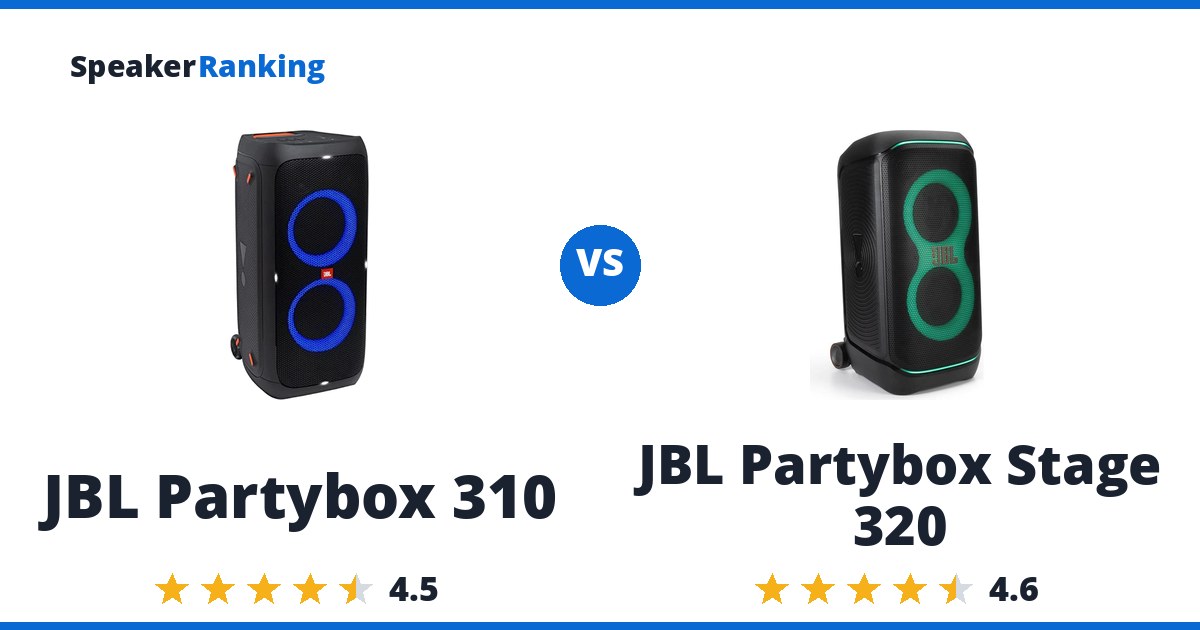 JBL Partybox 310 vs JBL Partybox Stage 320