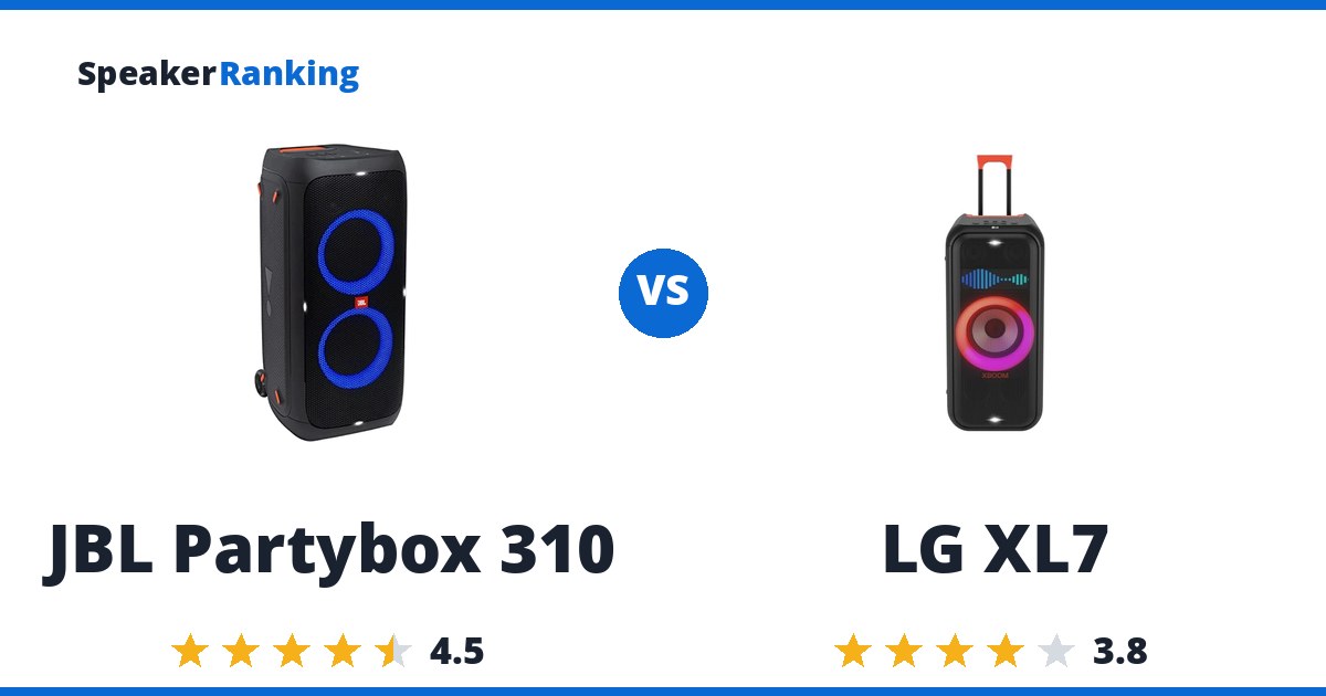 JBL Partybox 310 vs LG XL7