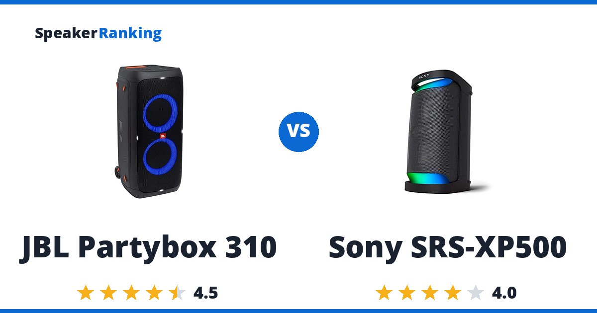 JBL Partybox 310 vs Sony SRS-XP500