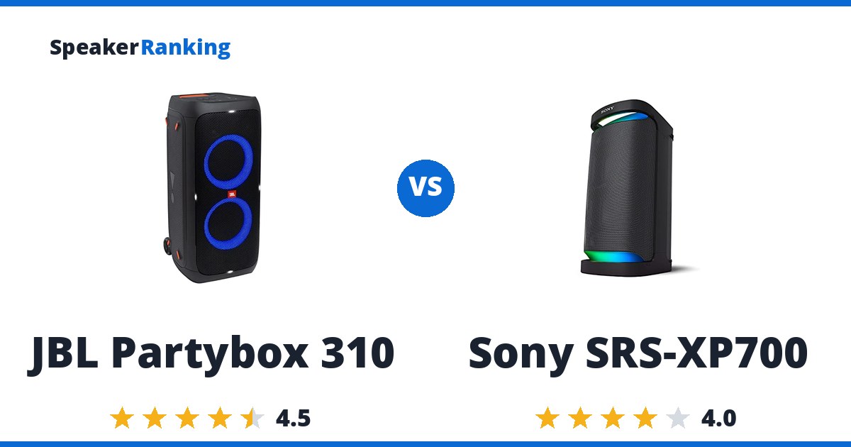 JBL Partybox 310 vs Sony SRS-XP700