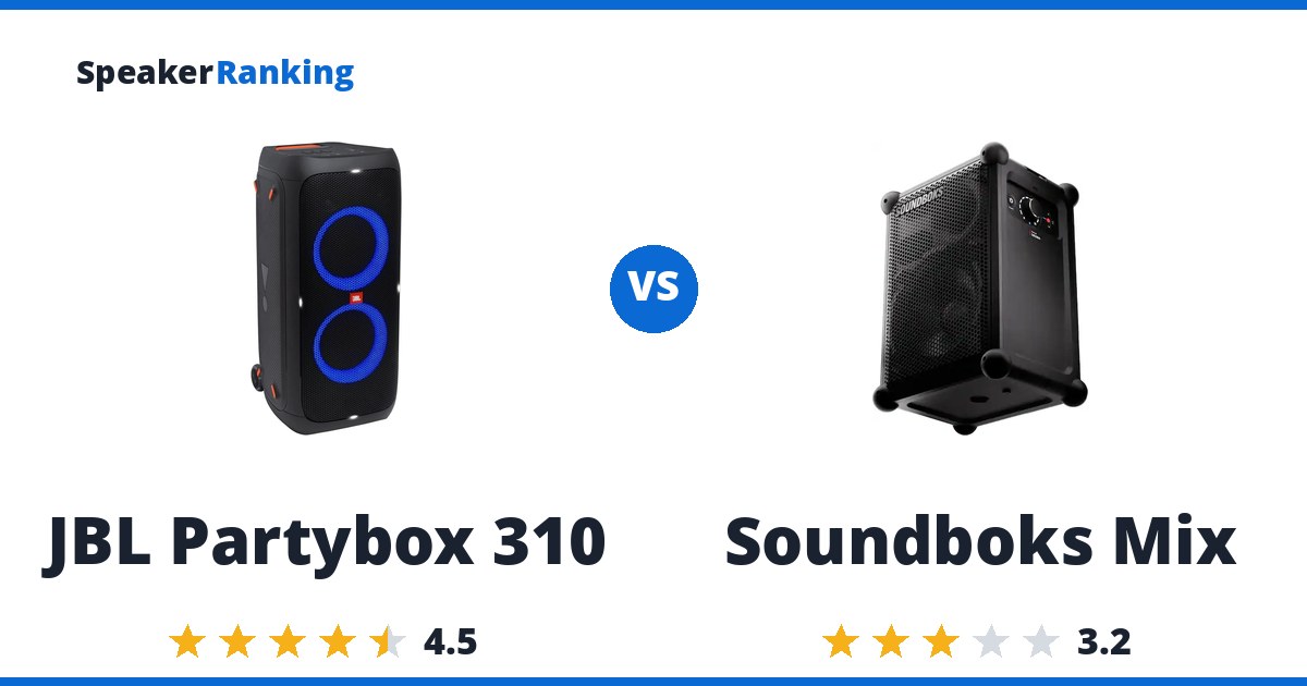 JBL Partybox 310 vs Soundboks Mix