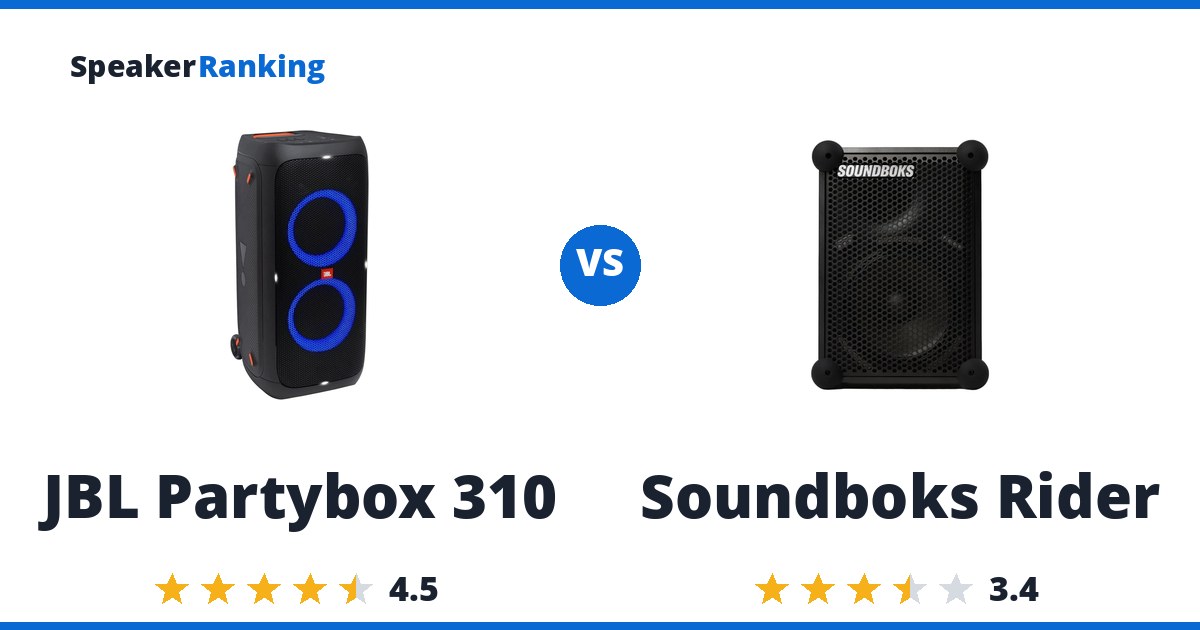 JBL Partybox 310 vs Soundboks Rider