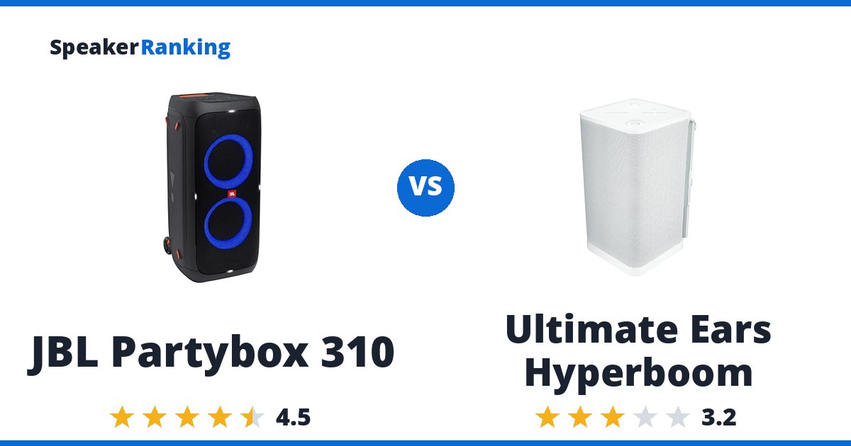 JBL Partybox 310 vs Ultimate Ears Hyperboom