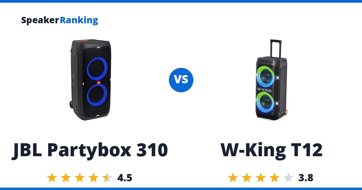 JBL Partybox 310 vs W-King T12