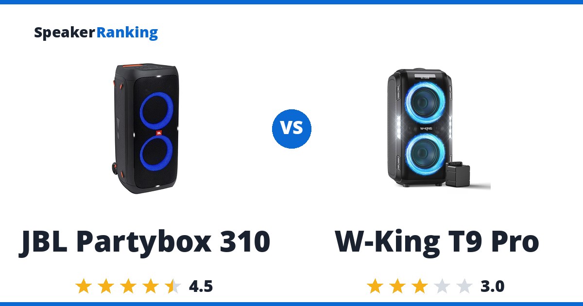 JBL Partybox 310 vs W-King T9 Pro