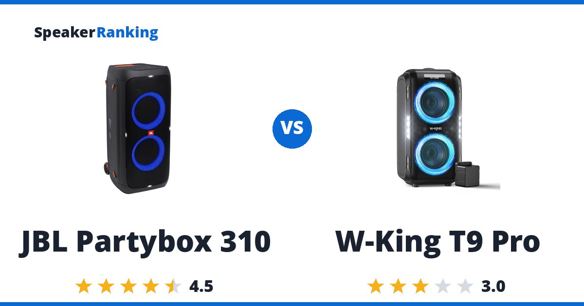 JBL Partybox 310 vs W-King T9 Pro