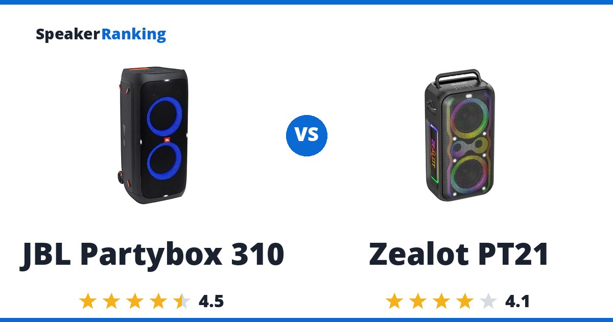 JBL Partybox 310 vs Zealot PT21