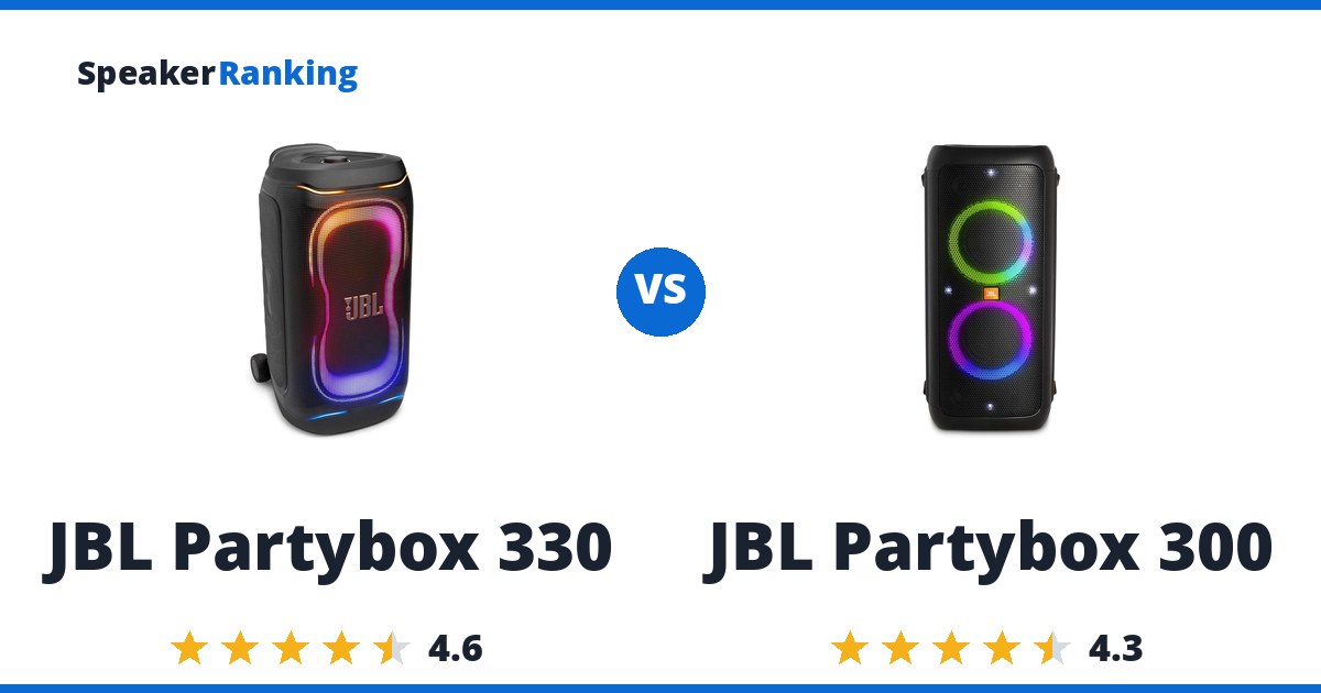 JBL Partybox 330 vs JBL Partybox 300