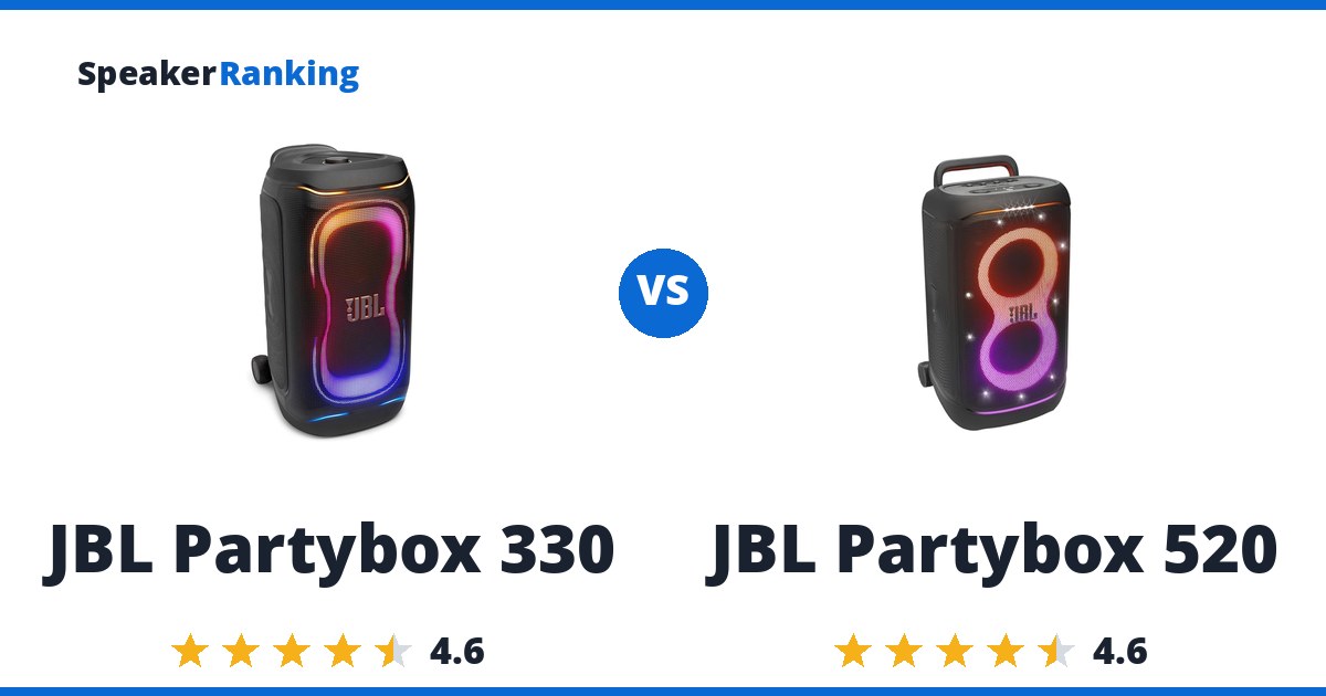 JBL Partybox 330 vs JBL Partybox 520