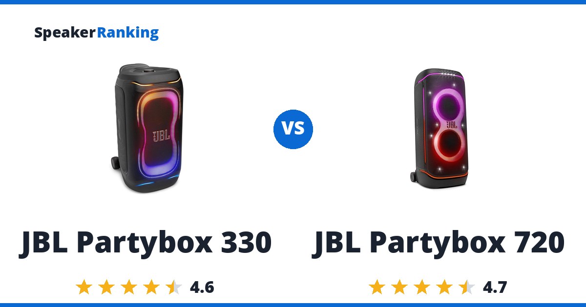 JBL Partybox 330 vs JBL Partybox 720