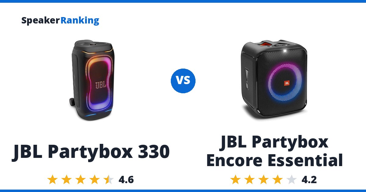 JBL Partybox 330 vs JBL Partybox Encore Essential
