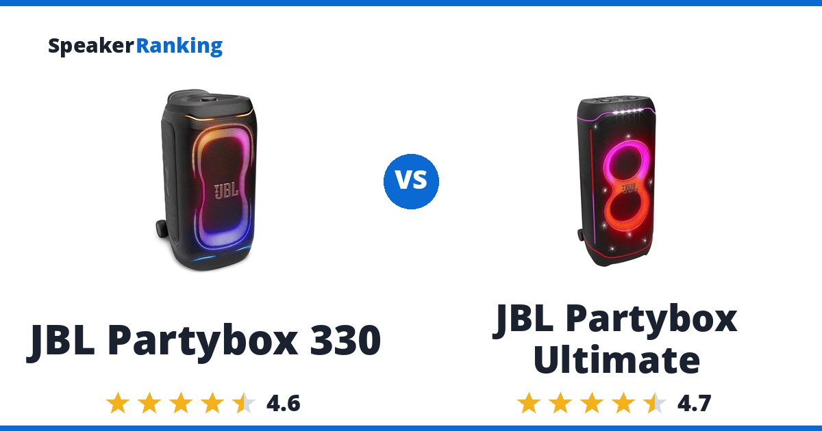 JBL Partybox 330 vs JBL Partybox Ultimate