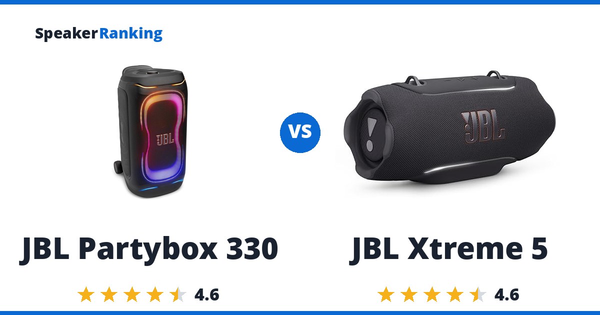 JBL Partybox 330 vs JBL Xtreme 5