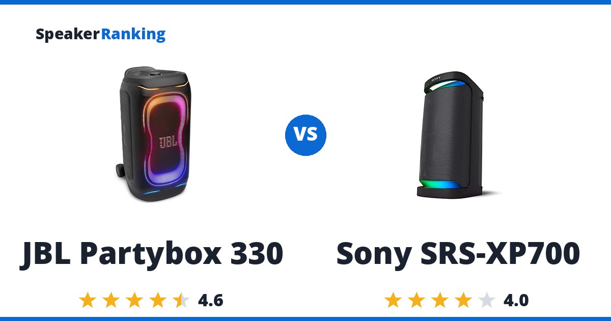 JBL Partybox 330 vs Sony SRS-XP700