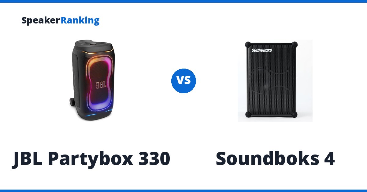 JBL Partybox 330 vs Soundboks 4
