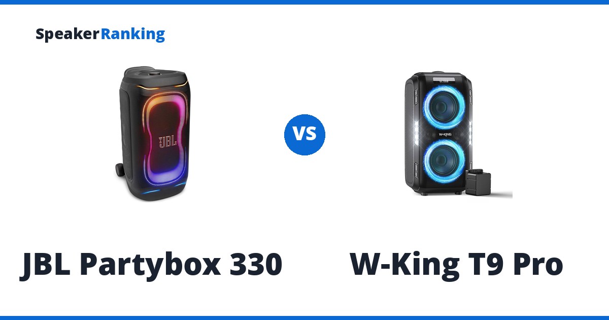 JBL Partybox 330 vs W-King T9 Pro