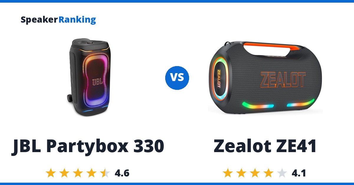 JBL Partybox 330 vs Zealot ZE41