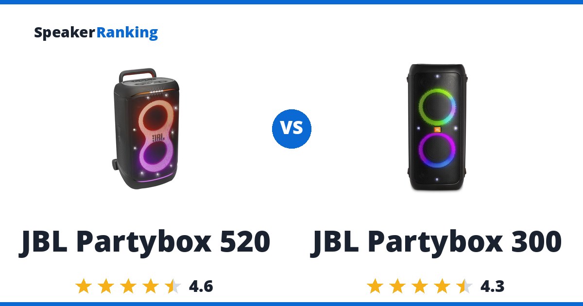 JBL Partybox 520 vs JBL Partybox 300