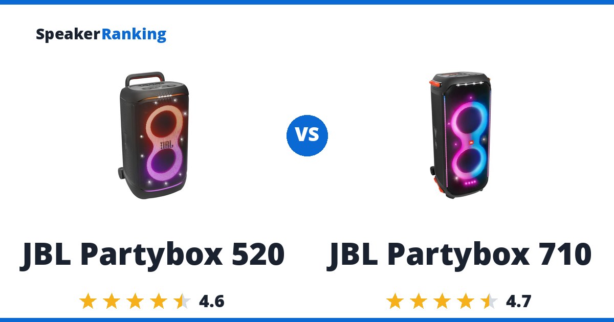 JBL Partybox 520 vs JBL Partybox 710