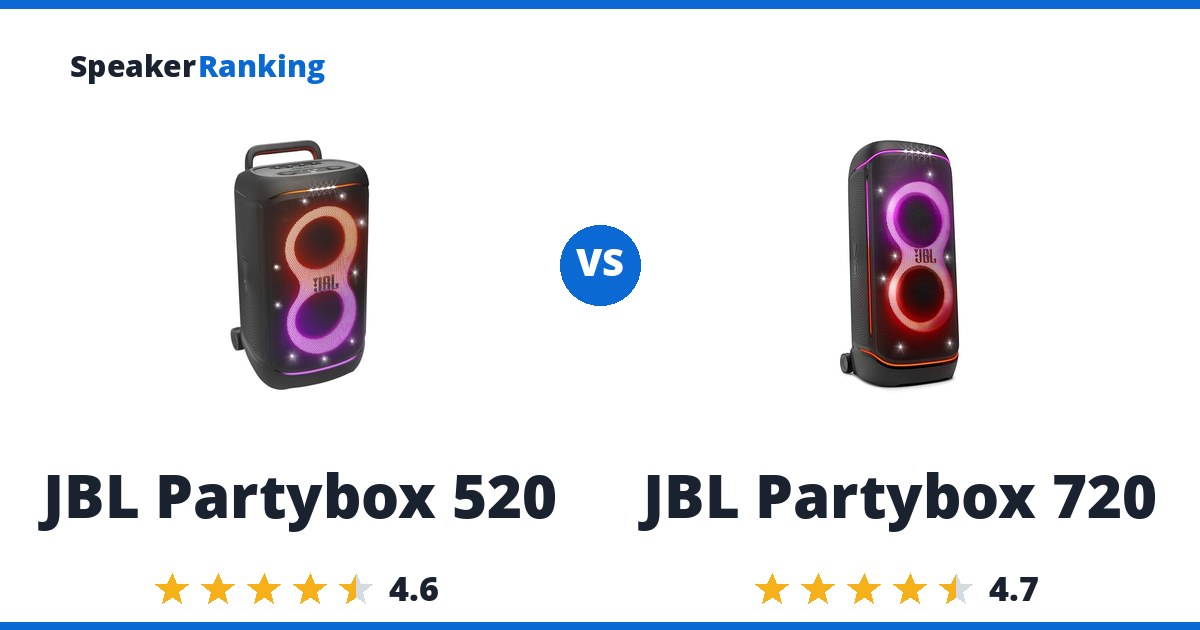 JBL Partybox 520 vs JBL Partybox 720