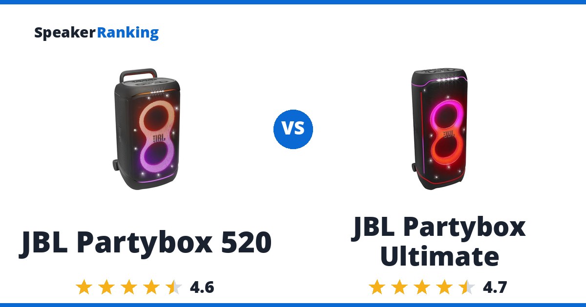 JBL Partybox 520 vs JBL Partybox Ultimate